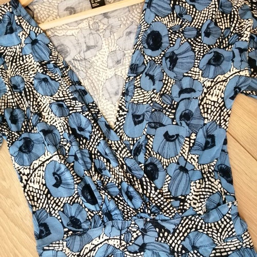 H&M Dresses XS 34 New White and Blue