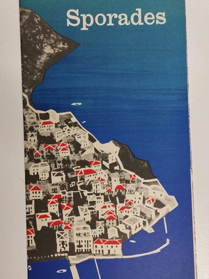Tourist brochure Pilion Sporades E.O.T 1961 used