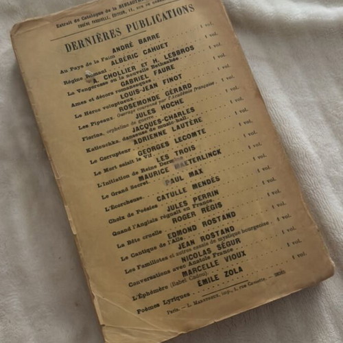 Marie-du-Peuple Marcelle Vioux French vintage book refurbished