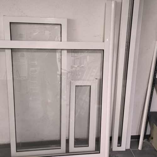 Aluminum doors and windows with double glazing like new