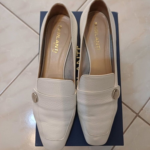 Parlanti shoes pumps like new, size 41, beige-white