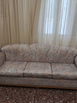 Σετ καναπέδες σαν καινούργιο, 3θέσιος 215x86, 2θέσιος 150x86 και πολυθρόνα χωρίς μπράτσα 62x53