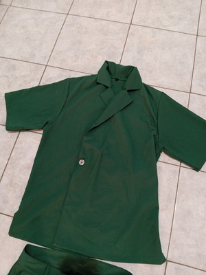 Green women's suit set, new