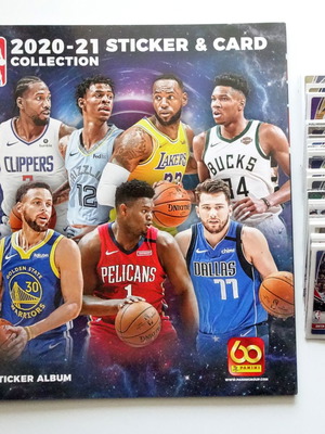 Άλμπουμ Panini NBA 2021 μεταχειρισμένο με 150 διαφορετικά χαρτάκια