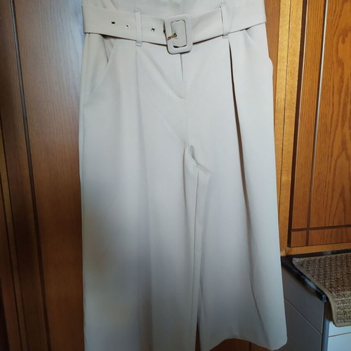 River Island μπεζ ζιπ κιλότ no S καινούργιο