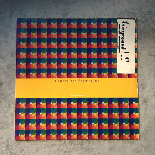 Simply Red Fairground The Remixes 12" vinyl maxi single used, electronic