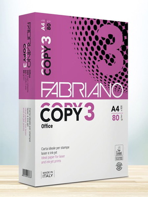 Φωτοαντιγραφικό χαρτί Fabriano Copy 3 A4 80g νέο πακέτο
