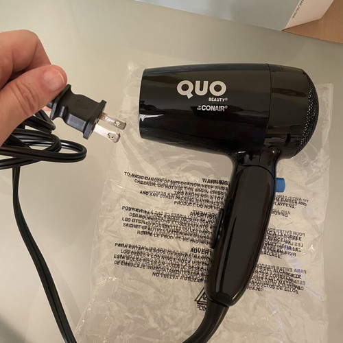 Quo Beauty by Conair Travel Hair Dryer new