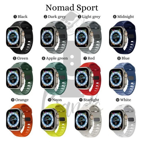 Nomad Sport Silicone Bands for Apple Watch new