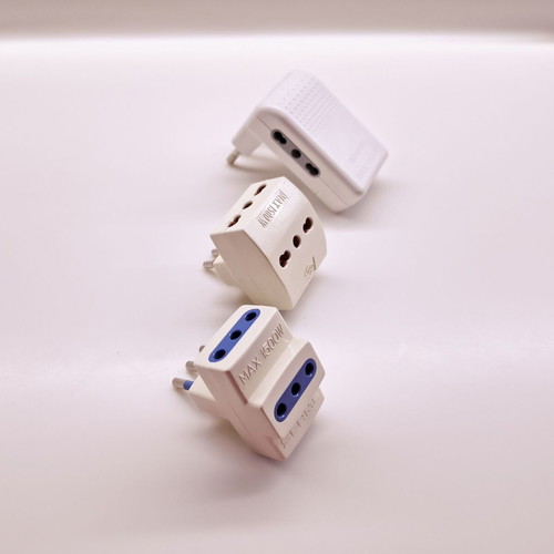 Set of 3 Italian European power adapters like new
