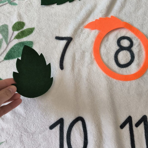 Queen Mother Baby Milestone Fleece Blanket like new, 100x150 cm