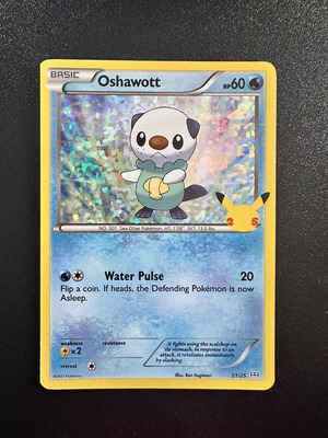 Oshawott 21/25 McDonalds 2021 Holo card new