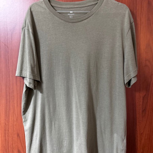 Khaki short-sleeve shirt H&M like new, size L