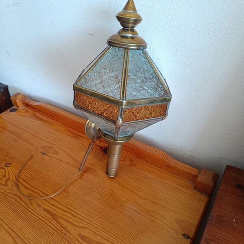 Vintage brass wall light