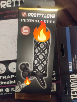 Κάλυμμα Πέους Pretty Love Penis Sleeve Μαύρο σαν καινούργιο