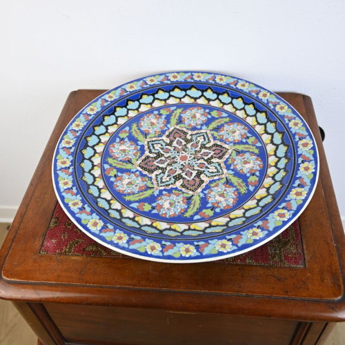 Turkish handmade plate used, 42 cm diameter