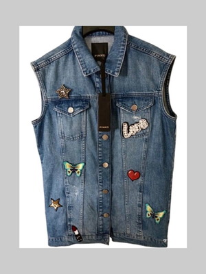 Pinko denim αμάνικο μπουφάν καινούργιο, μέγεθος S 36 8
