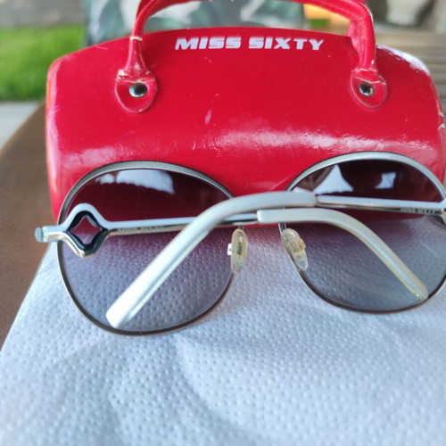 Miss Sixty women's sunglasses used, white and silver