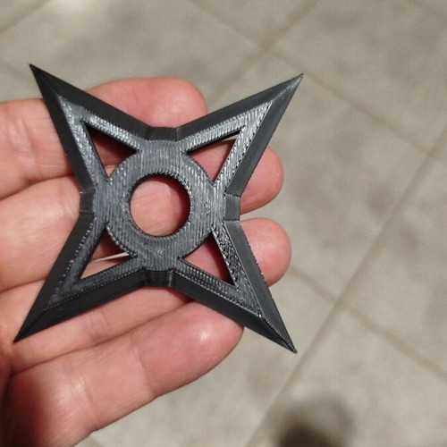 Ninja 3d stars new, set of 2 black pieces