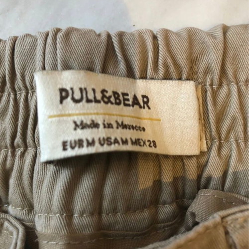 Pull & Bear cargo pants, khaki, size M