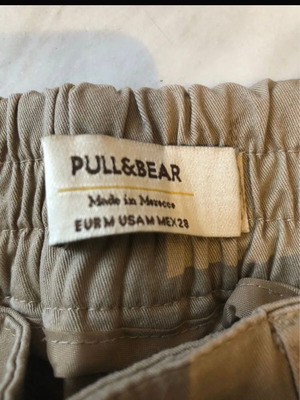 Pull & Bear cargo pants, khaki, size M