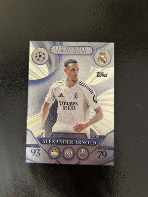 Trent Alexander-Arnold Platinum Pull like new from Topps Match Attax 2024/25