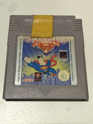 Superman Game Boy cartridge used for Nintendo