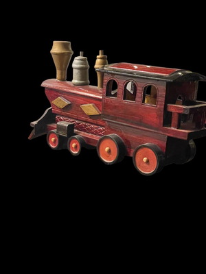 Wooden decorative train used