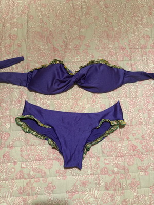 Madame Shou Shou seamless swimsuit like new, purple, petite size S