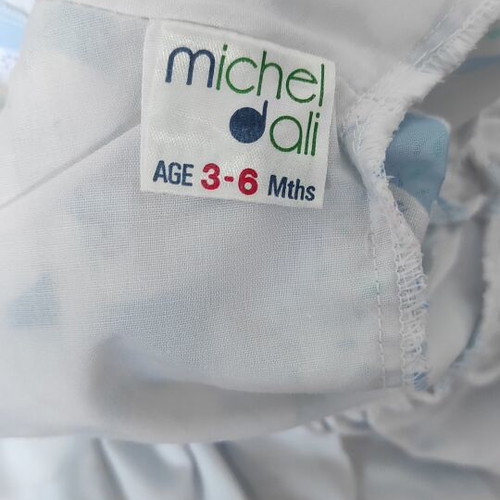 Michel Dali baby set 3–6 months, new vintage style dress with bloomer