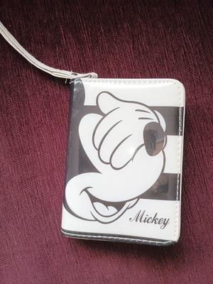Disney Mickey wallet, black and white