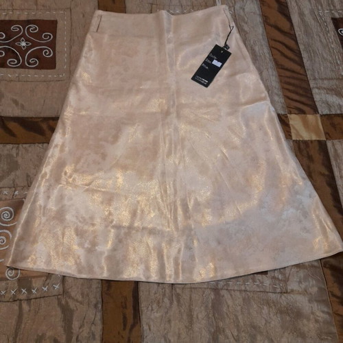 Skirt new gold color, size S