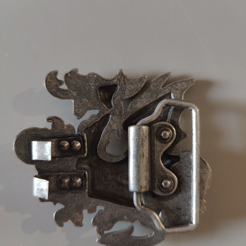 Replay Vintage Dragon Belt Buckle like new, silver, adjustable