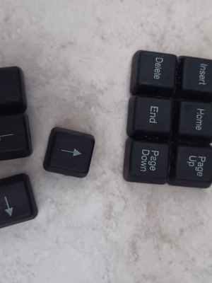 Erasers used, keyboard style, in good condition