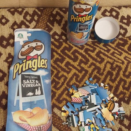 Pringles Mini Puzzle used, 42 pieces
