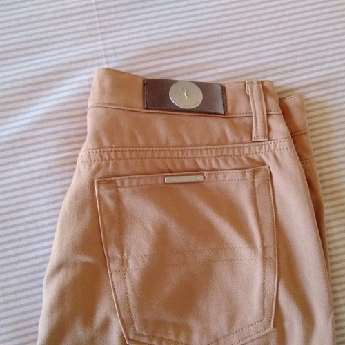 Trussardi Jeans women's long cotton pants like new, camel color, size XL