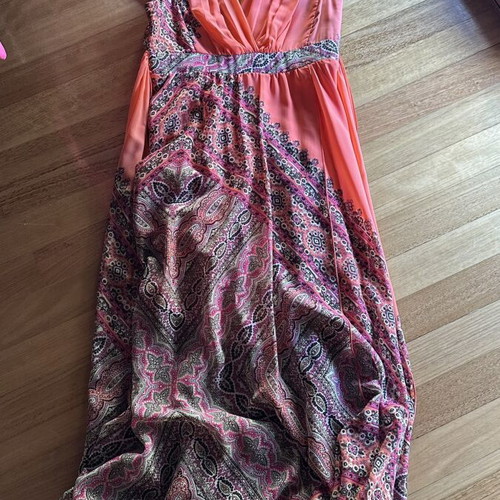 Lynne long multicolor dress size small like new