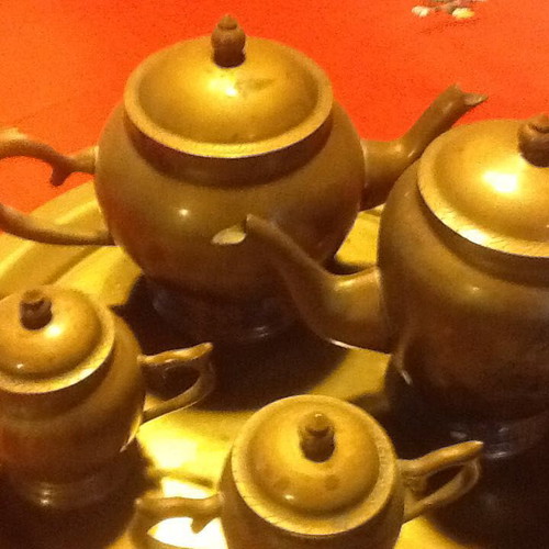 Brass tea set 5 pieces like new