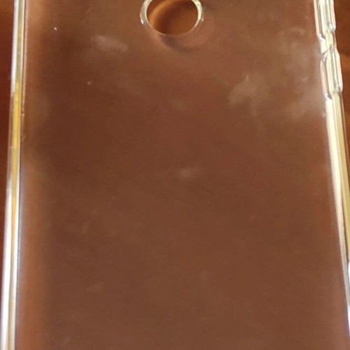 Mobile phone cases new, pack of two, transparent and black silicone