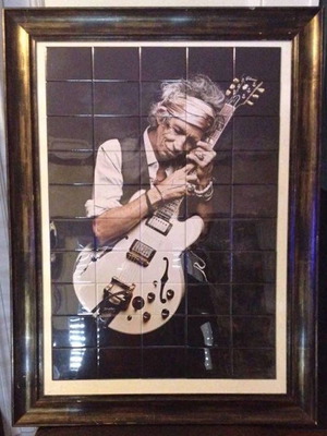 Παζλ Keith Richards από 50 μεταχειρισμένα μαγνητάκια ψυγείου με κορνίζα