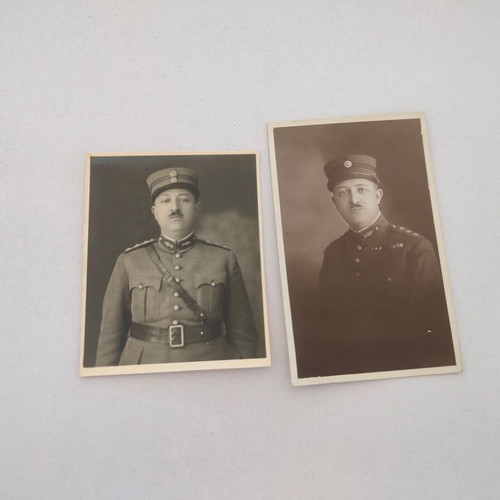 Military documents 1946-1948 with 2 military photos