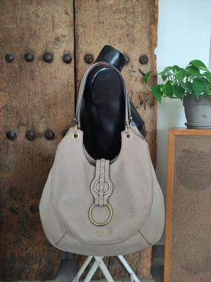 Guess hobo τσάντα ώμου μεταχειρισμένη, vintage taupe μπεζ