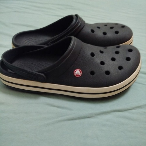 Crocs Crocband sandals like new, size 46-47, black