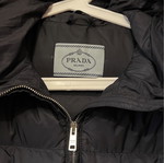 Prada women's jacket like new, size 42, dark blue, warm down filling