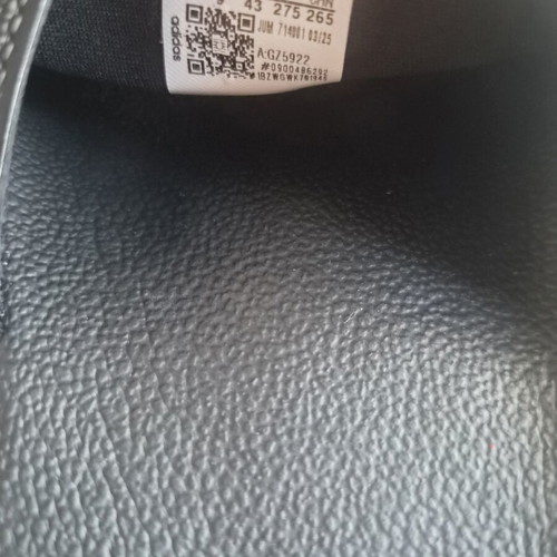 Adidas slippers black and white, size 42