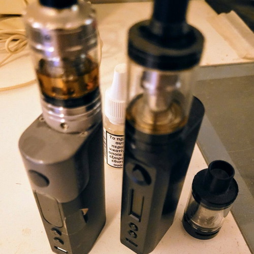 Electronic cigarette set used with mod, Aspire Alter Ego, atomizers, liquids