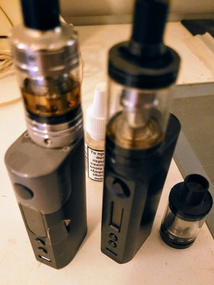 Electronic cigarette set used with mod, Aspire Alter Ego, atomizers, liquids