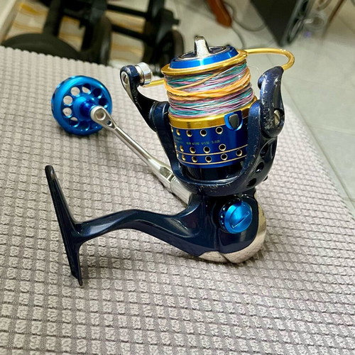 Salina II Okuma shore jigging reel and Hart Bloody rod like new