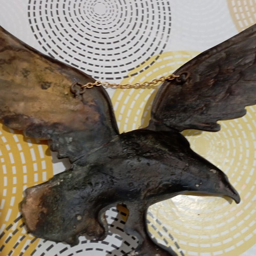 Vintage bronze wall eagle like new