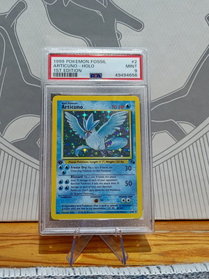 Articuno 1st Edition PSA 9 Mint Pokemon Card